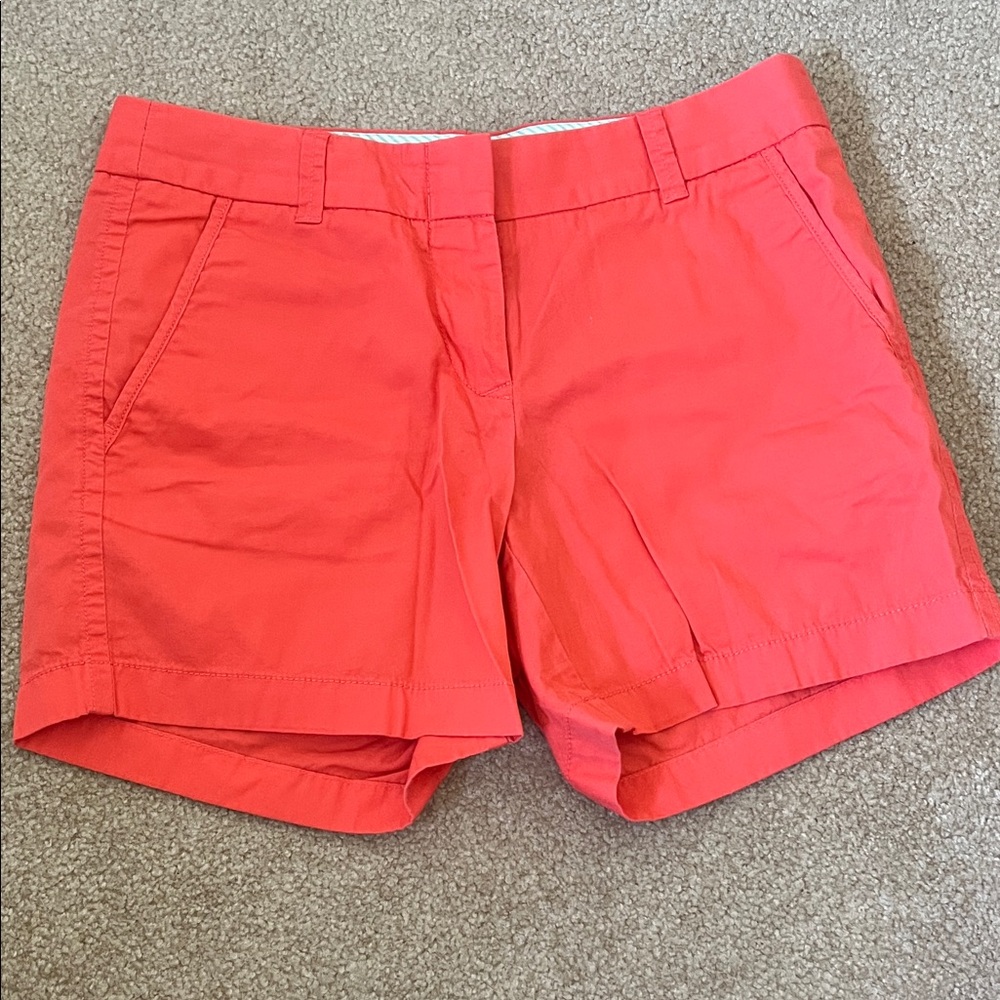 J. Crew Women’s Coral Pink Chino Shorts